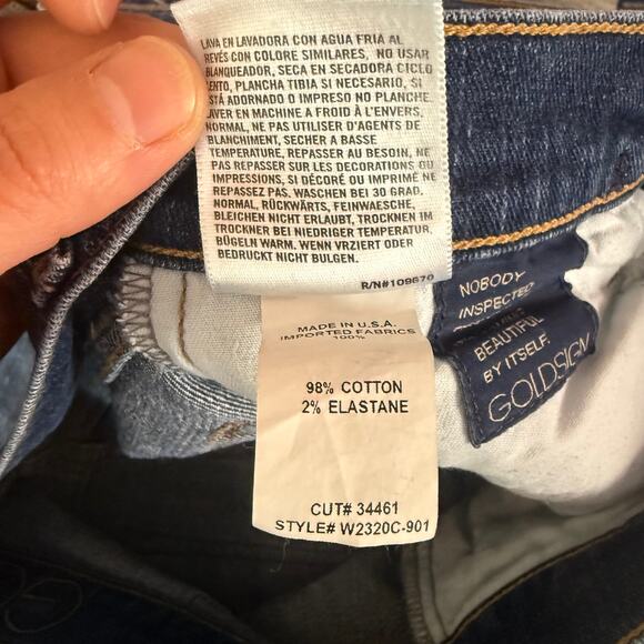 EUC Goldsign Mid-Blue Skinny Jeans Size 26 (W2320C-901) - Picture 5 of 6